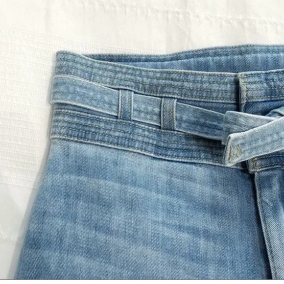 NWOT high rise belted  flare jeans - Picture 4 of 11